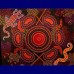 Aboriginal Art Canvas - N Dimer-Size:46x55cm - H